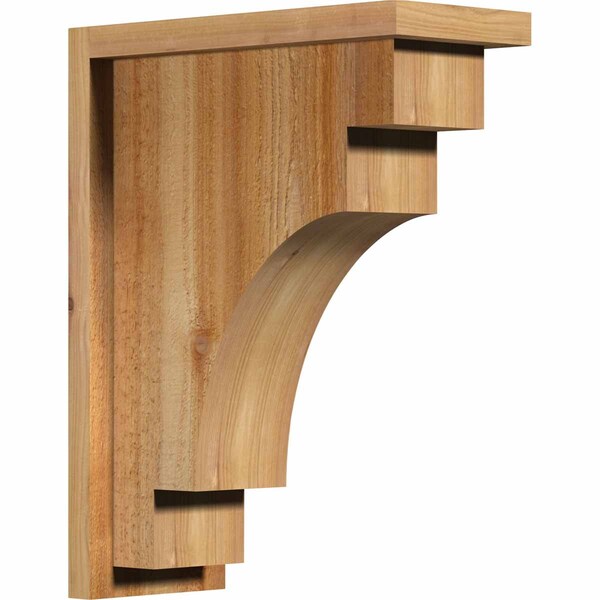 Ekena Millwork Mediterranean Rough Sawn Corbel w/Backplate, Western Red Cedar, 6"W x 14"D x 18"H COR06X14X18MED01RWR - main